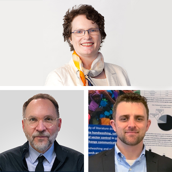 Kristine Mulhorn, PhD, chair of the Health Administration Department and teaching professor, Stephen Samendinger, PhD, associate teaching professor in the Health Sciences Department, and Edwin McCulley, MS, doctoral research fellow at the Dornsife School of Public Health